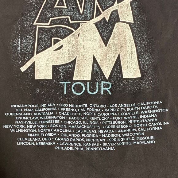 Chase Rice AMPM Tour 22 Concert T-Shirt Black XXL Graphic Band Tee Country Music - Picture 9 of 11